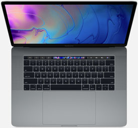 Špičkový notebook - APPLE MacBook Pro 15" Touch bar A1990 SG - Trieda B